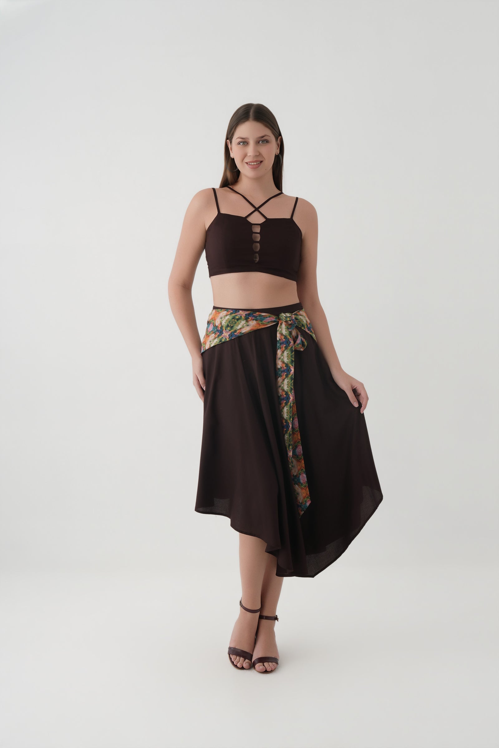 Scarf Tie Coord Set