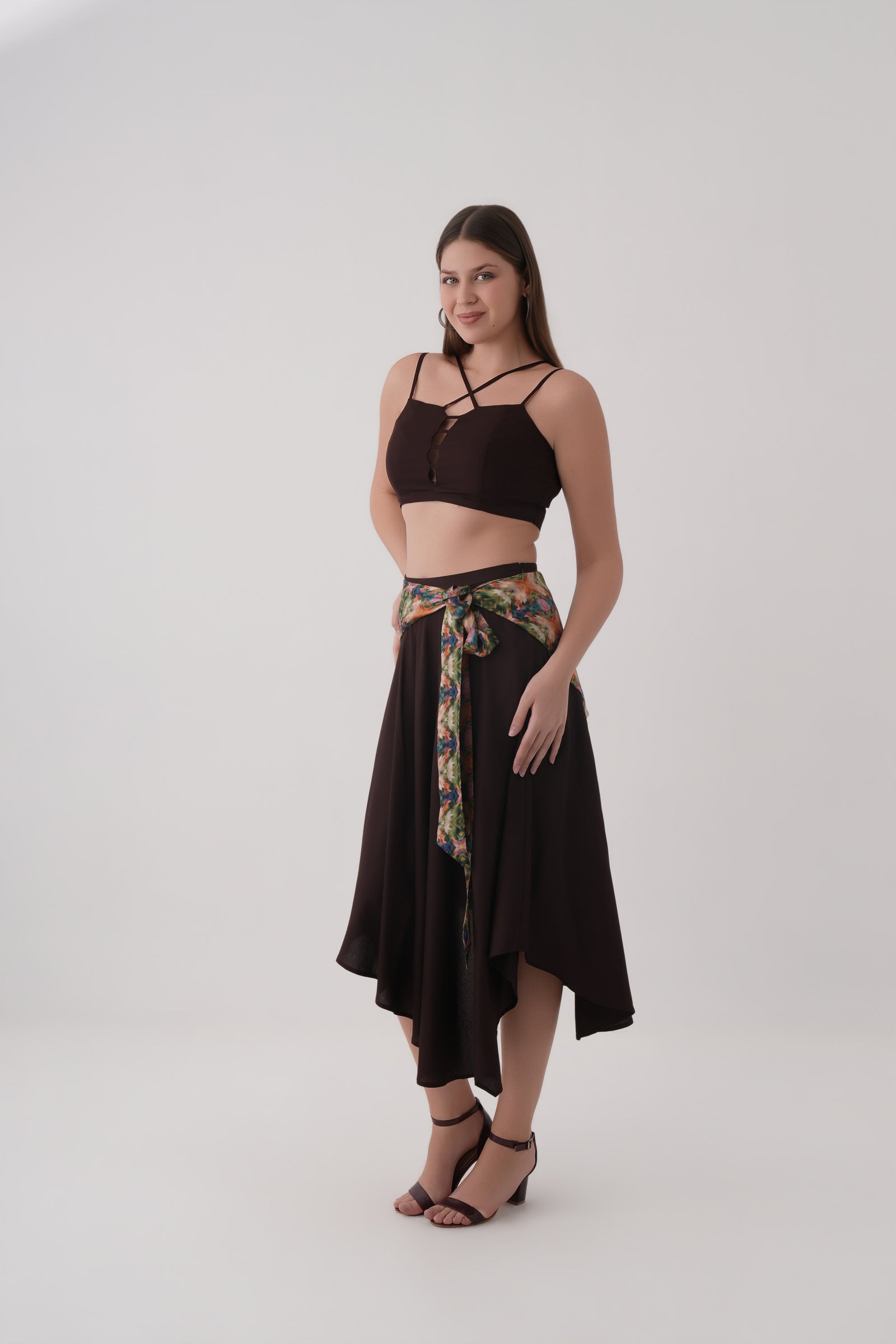 Scarf Tie Coord Set