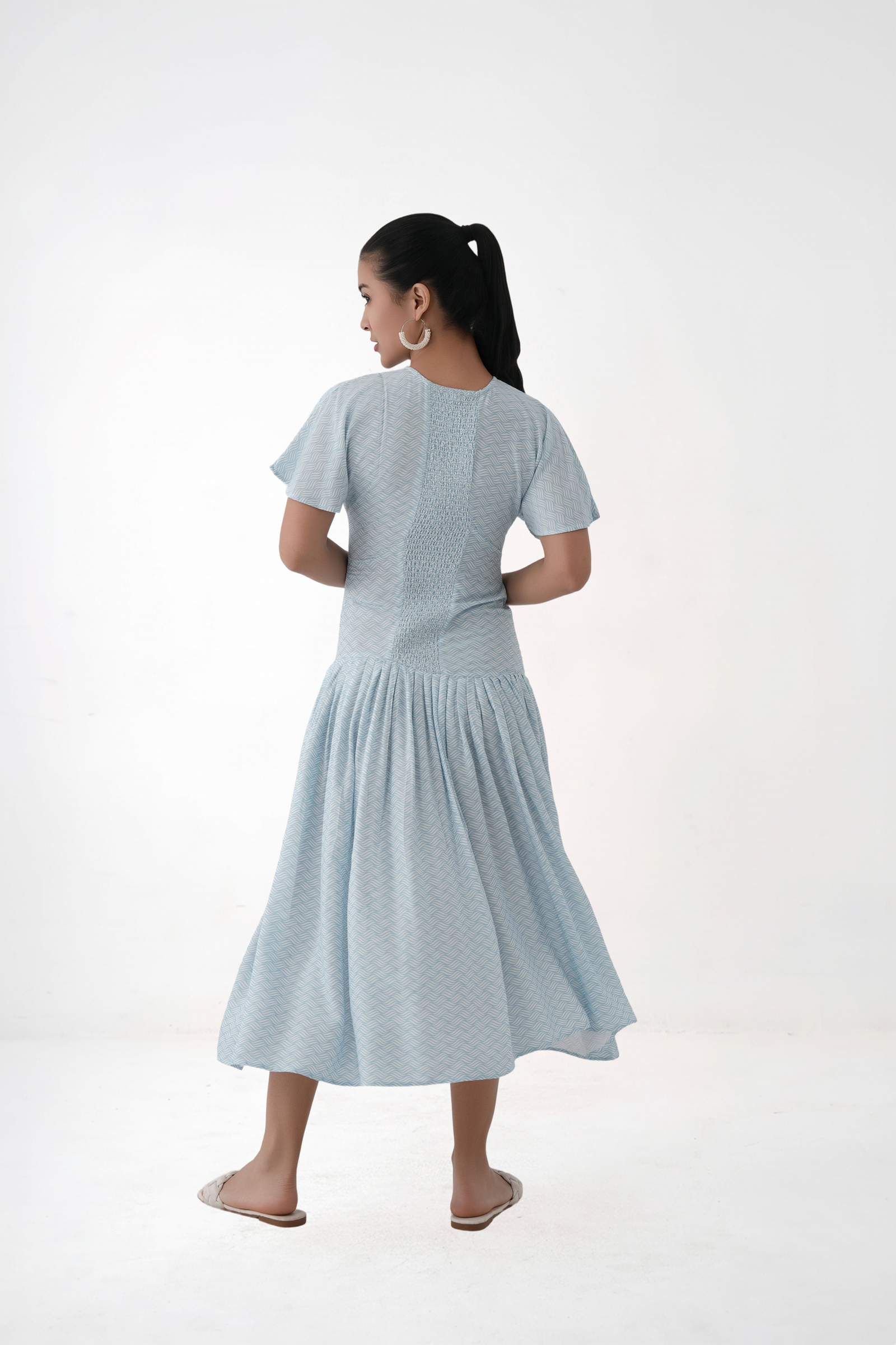 Aqua Ripple Maxi dress