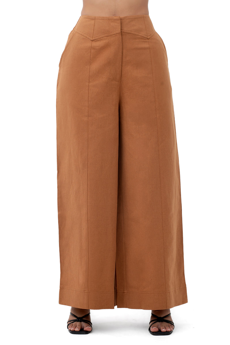 Panelled Yoke Wide Pant