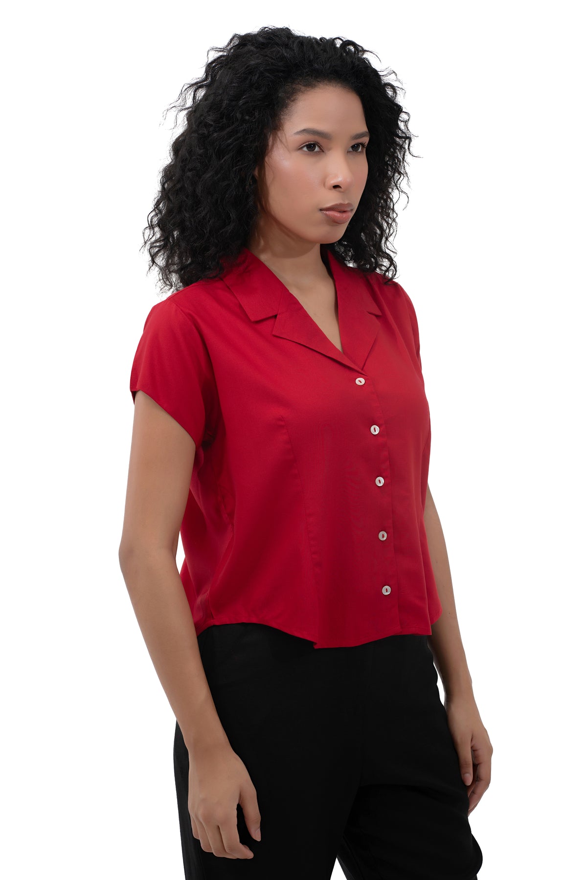 Zykaz Cuban Collar Shirt in Eqestrain Red