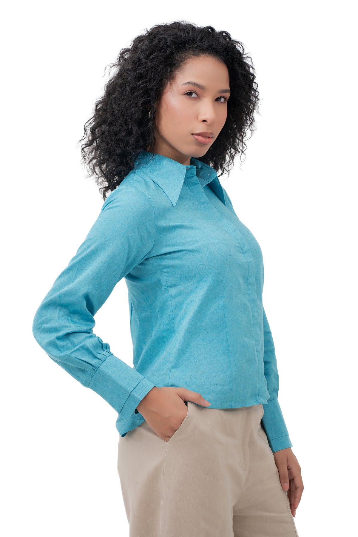 Zykaz Relaxed Fit Formal Shirt in Muai Blue