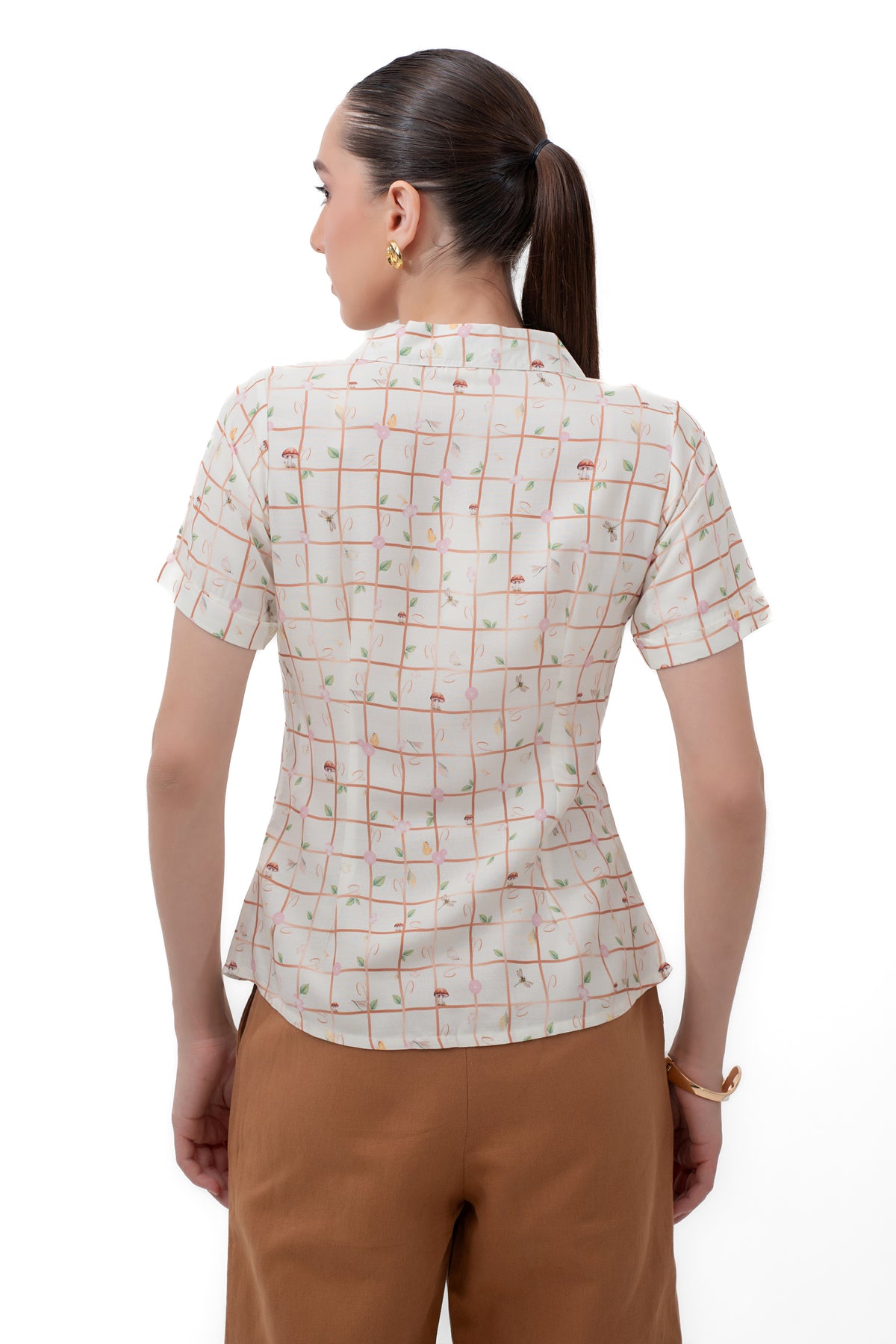 Zykaz Peter Pan Collar Shirt in Gardenia