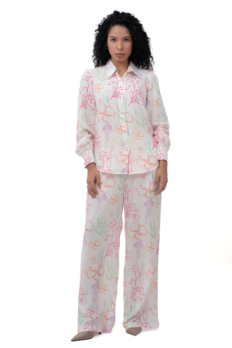 Zykaz Flora Trousers in Bright White