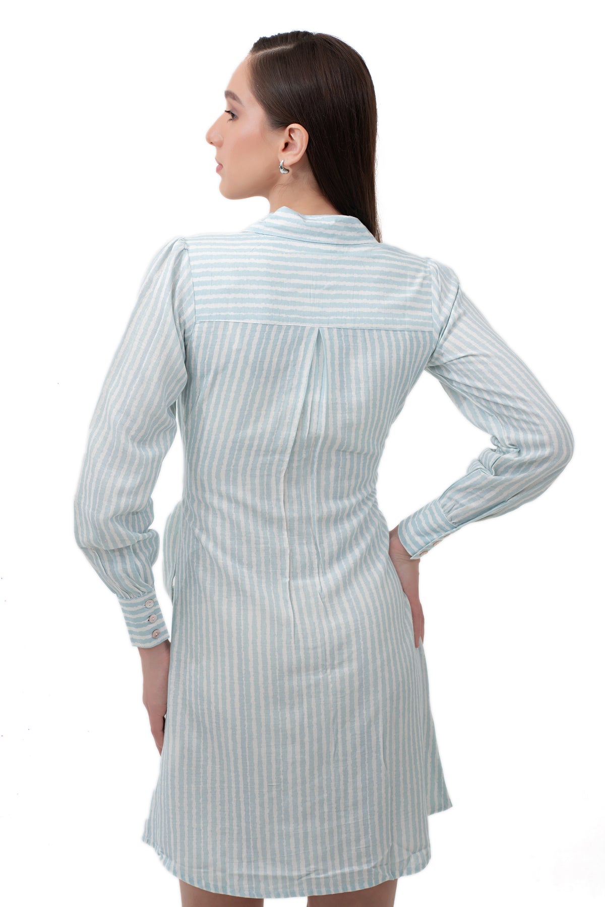 Zykaz Ocean Muse Shirt Dress in Bright White