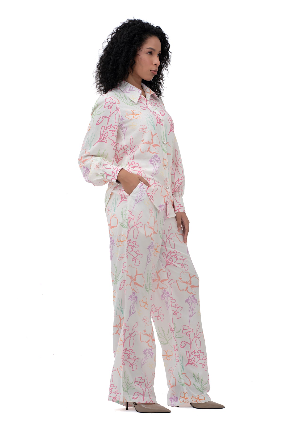 Zykaz Flora Trousers in Bright White