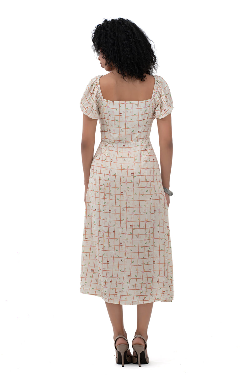 Cottage Core Midi Dress