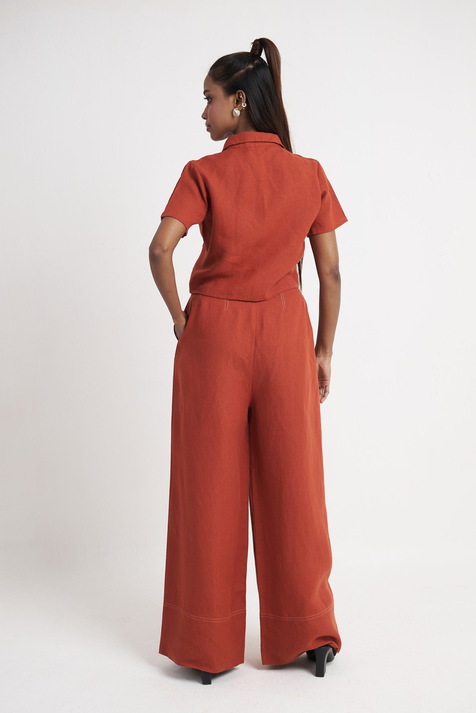 Utility co-ord set for women in picante back view