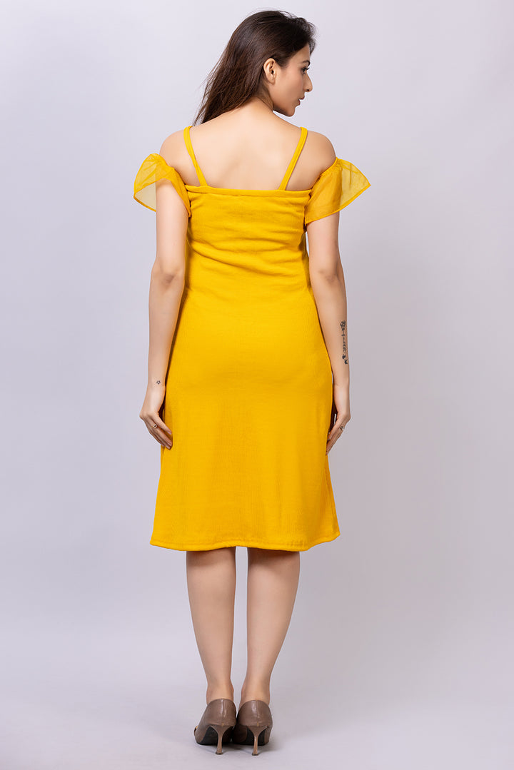Ribbed umbrella dress#color_mellowyellow