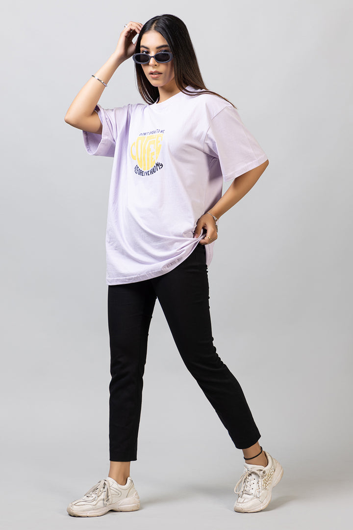 Don't Speak To Me Boyfriend Fit Tee - zykaz
