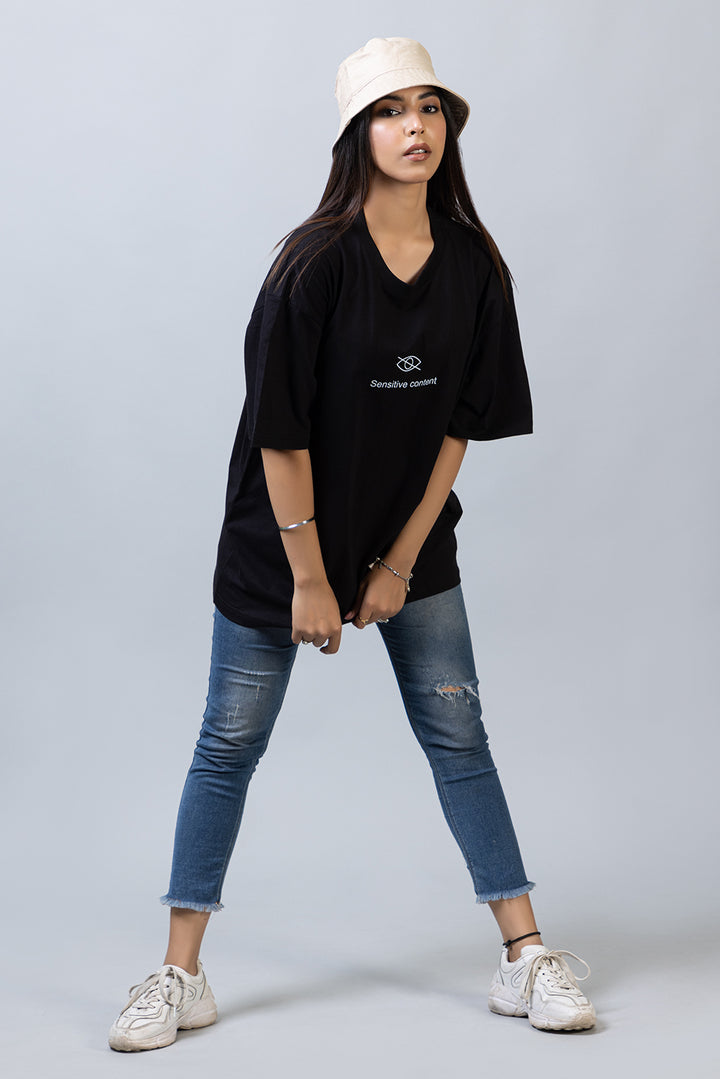 Sensitive Content Boyfriend Fit Tee - zykaz