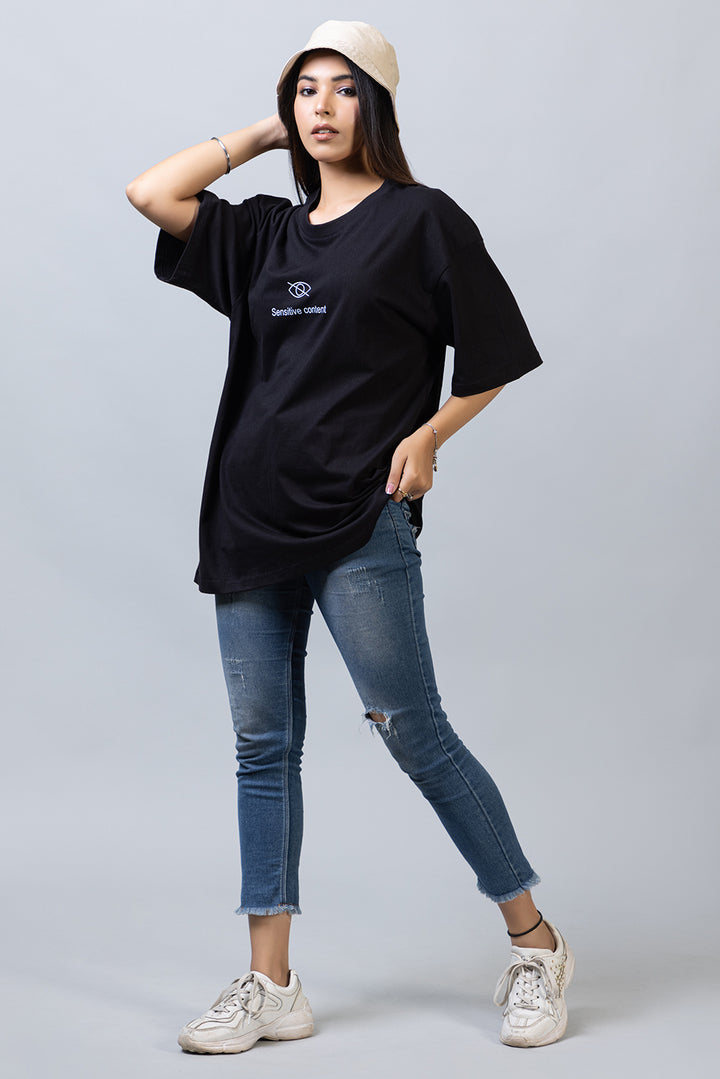 Sensitive Content Boyfriend Fit Tee - zykaz