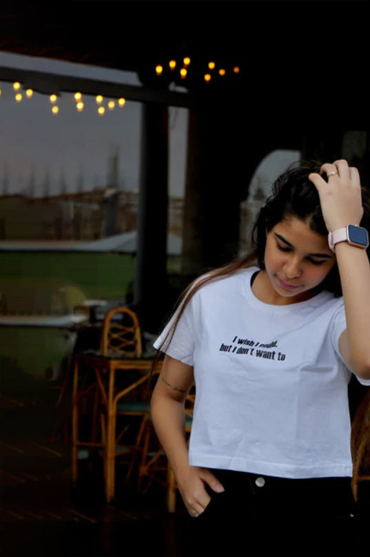 I Wish I Could Crop Tee