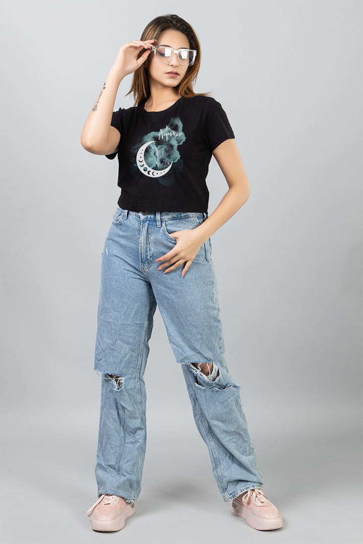 Aquarius Crop Tee