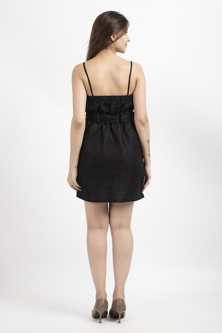 Women's Linen Wrap Dress - zykaz