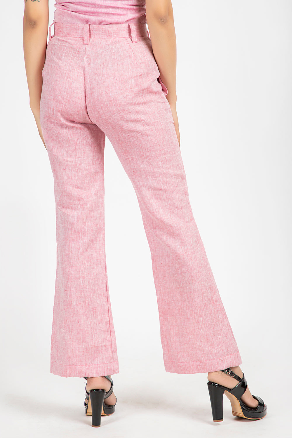 linen bell trouser#color_blushpink