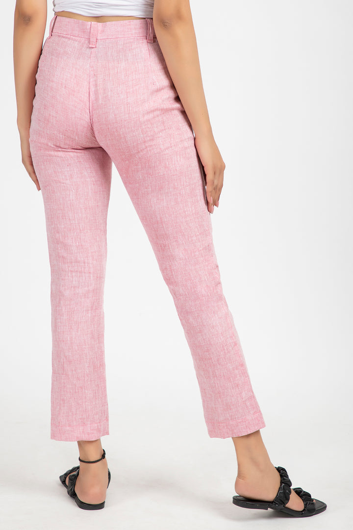 linen regular trouser#color_blushpink