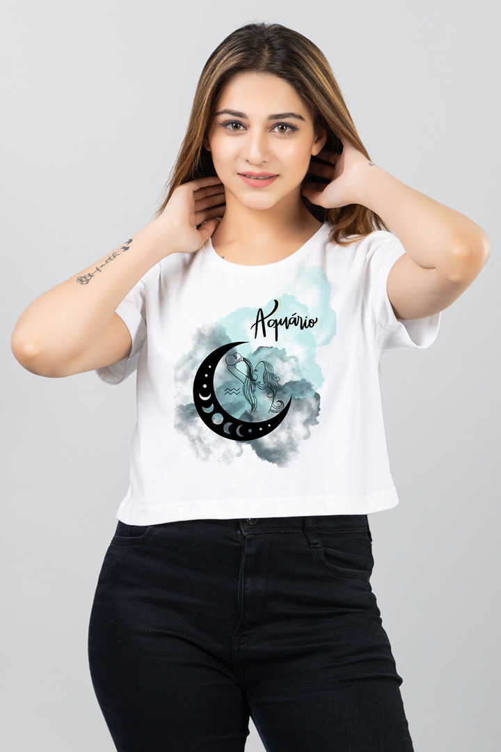 Aquarius Crop Tee